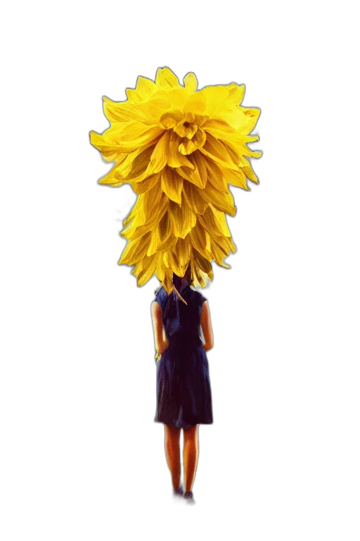 flower, staff, dress, crown, 3d render, concept art, photorealistic, cartoon transparent PNG cut-out