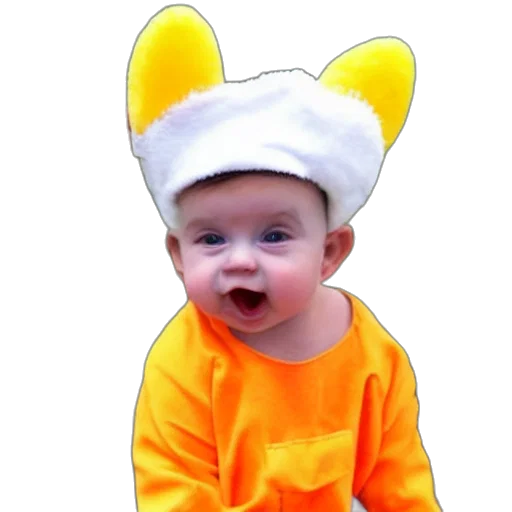 hat, creature, animal, photorealistic, 3d render, cute, baby, chick transparent PNG cut-out