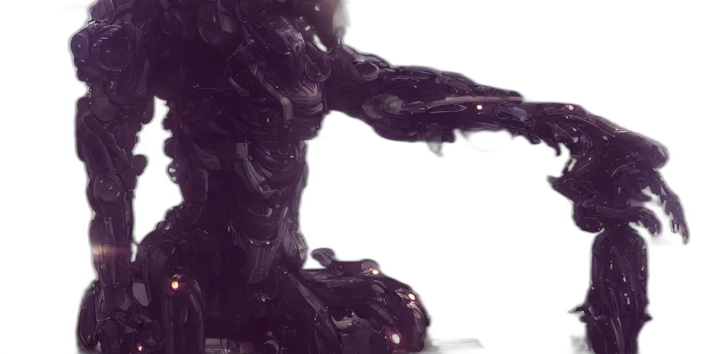 robot, creature, dragon, hair transparent PNG cut-out