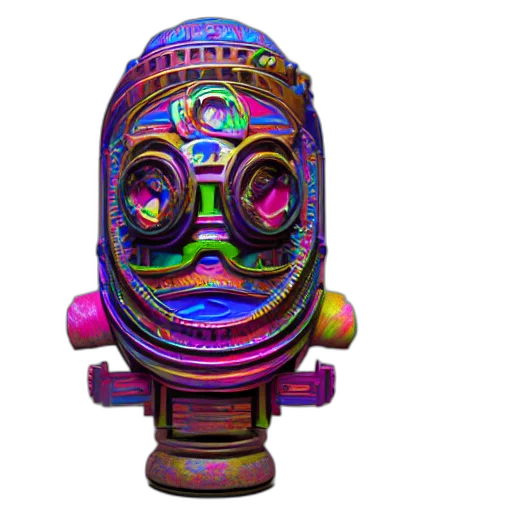 robot, mask, face, creature transparent PNG cut-out