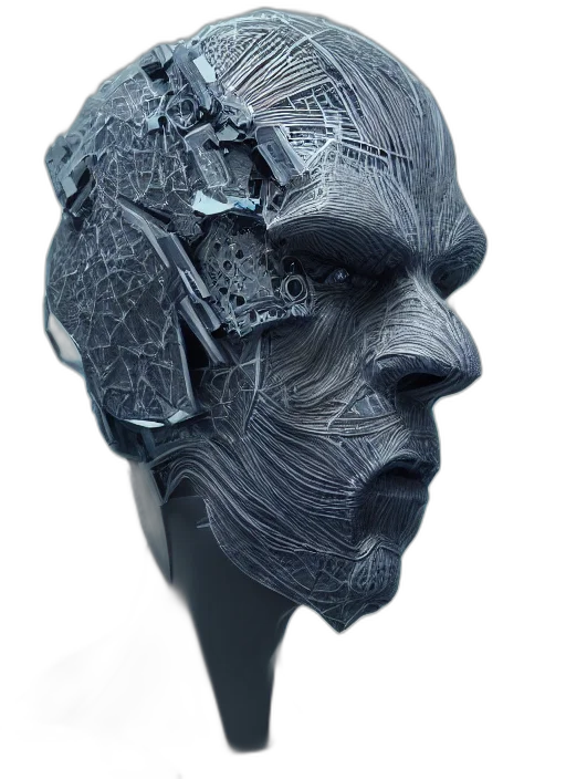 face, mask, robot, crown transparent PNG cut-out