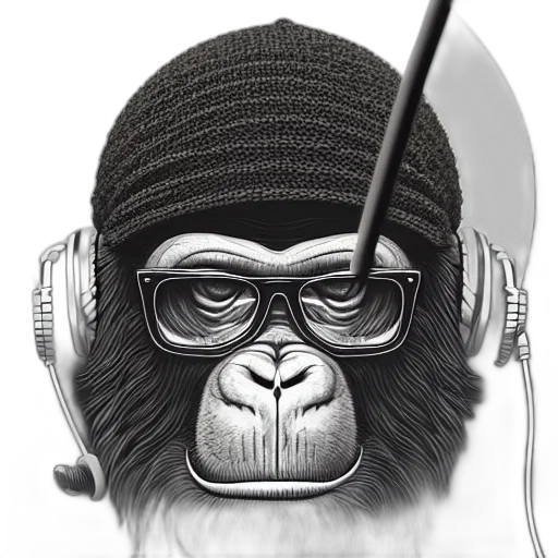 animal, staff, hat, mask, cartoon, photorealistic, concept art, pencil sketch transparent PNG cut-out