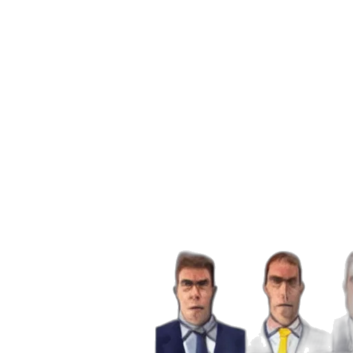 staff, face, pixel art, 3d render transparent PNG cut-out
