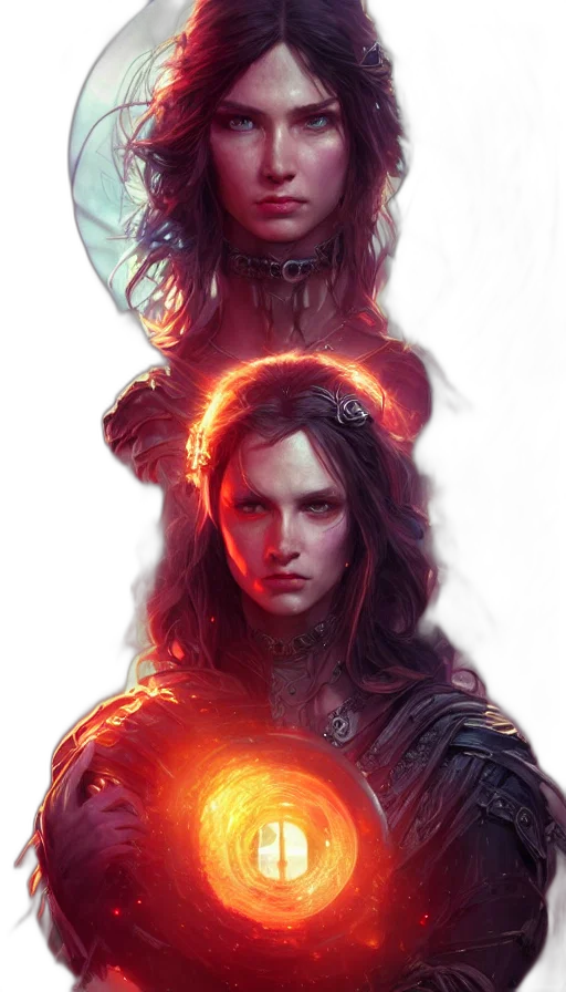 face, sword, hair, crown transparent PNG cut-out