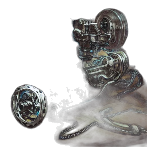 robot, dragon, jewelry, weapon, concept art, fantasy art, photorealistic, watercolor transparent PNG cut-out