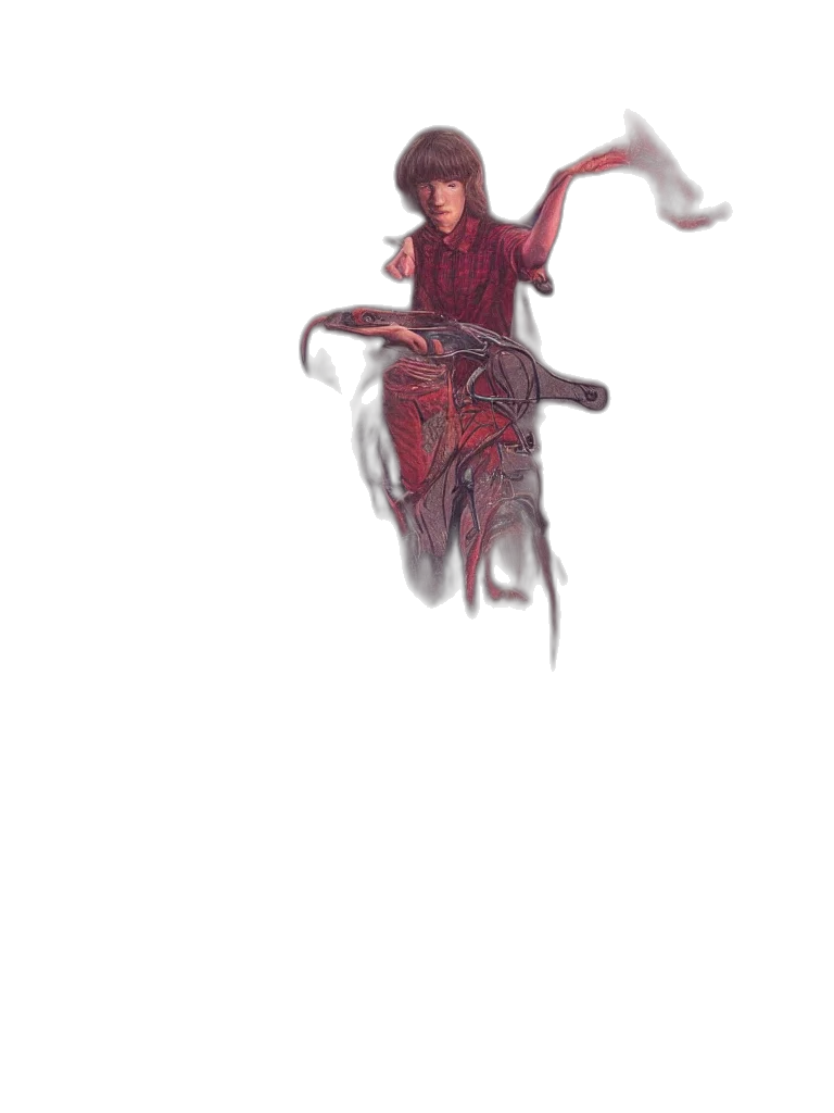creature, dragon, staff, weapon transparent PNG cut-out
