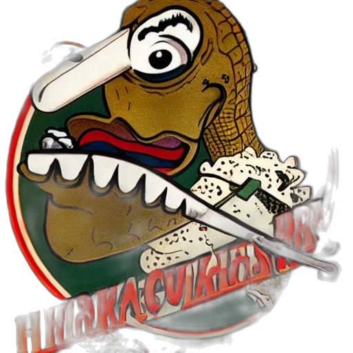 staff, poster, featuring, humanoid, crocodile, smoking, cigar, hawk transparent PNG cut-out