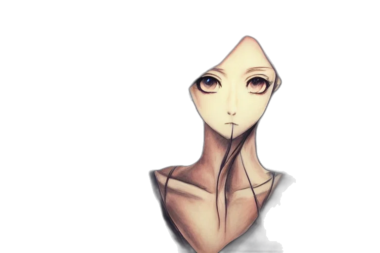 mask, face, robot, creature, concept art, anime, 3d render, fantasy art transparent PNG cut-out