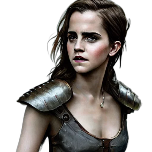 face, fantasy art, concept art, photorealistic transparent PNG cut-out
