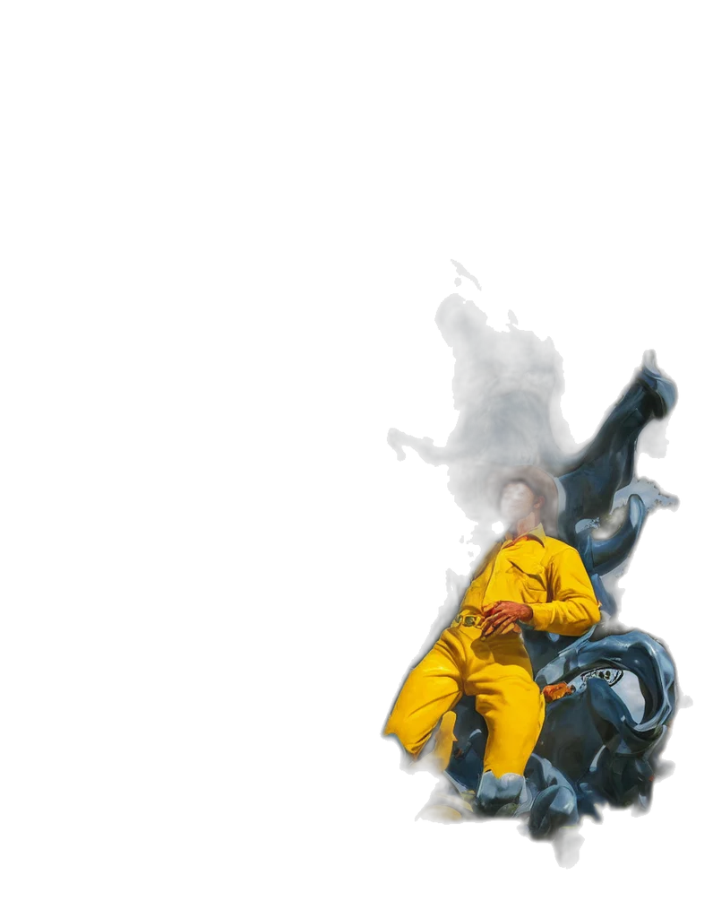jacket, mask, robot, staff transparent PNG cut-out