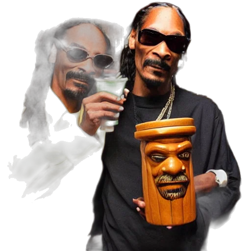 mask, face, bottle, concept art, photorealistic, snoop, dogg, trader transparent PNG cut-out