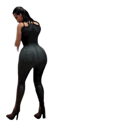 dress, 3d render, concept art, photorealistic, cartoon, kim, kardashian, fixing transparent PNG cut-out