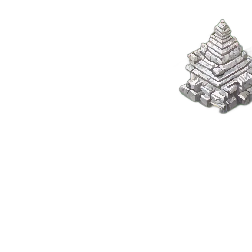 jewelry, crown, robot, building, 3d render, pixel art, concept art, vaporwave transparent PNG cut-out