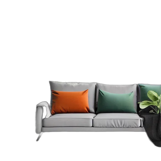 furniture, 3d render, photorealistic, concept art, earth tones, monochrome, green, dark transparent PNG cut-out
