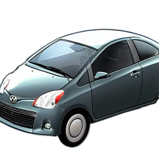 car, 3d render, photorealistic, concept art, space, grey, 2008, toyota transparent PNG cut-out