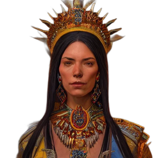 crown, jewelry, staff, face transparent PNG cut-out
