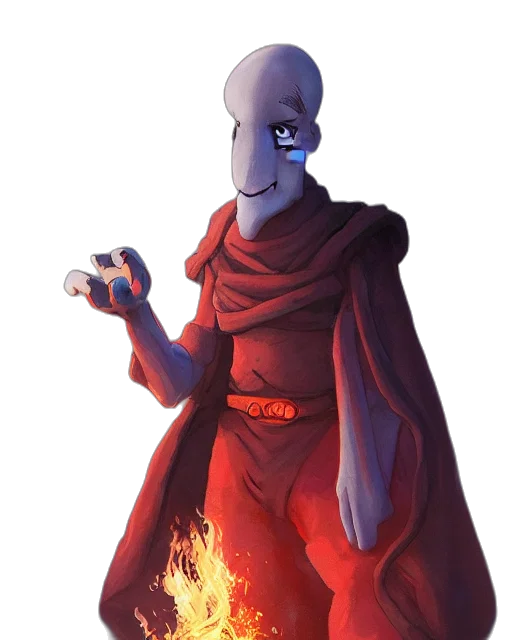 staff, mask, robot, jacket, concept art, fantasy art, comic book art, pixel art transparent PNG cut-out