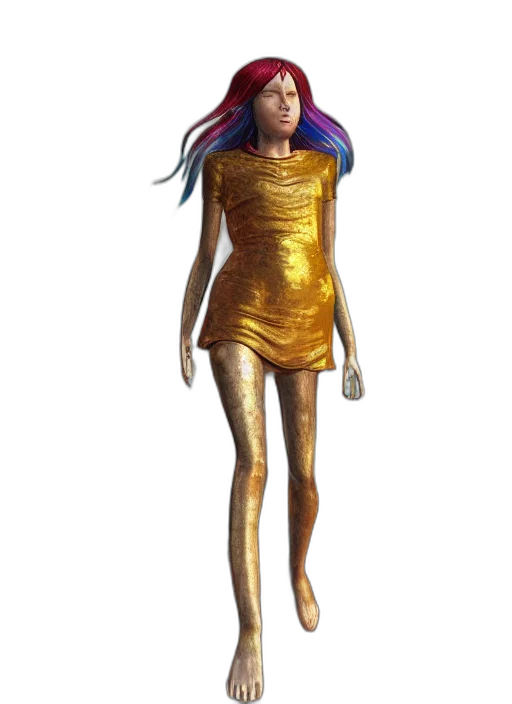dress, creature, hair, jewelry transparent PNG cut-out