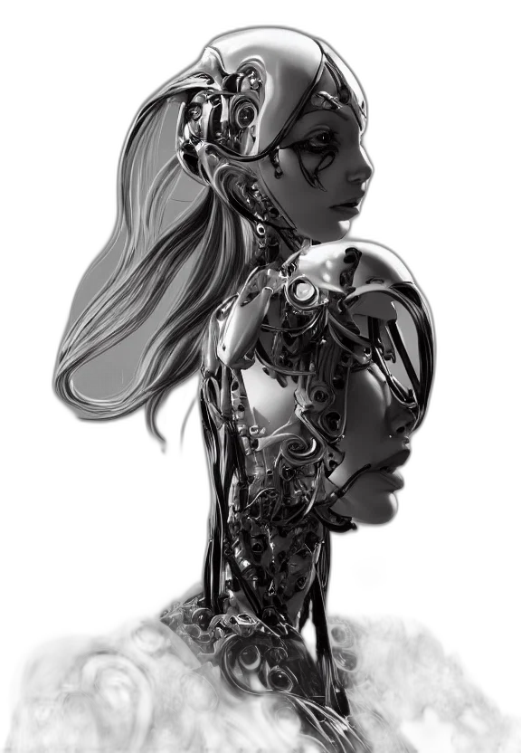 robot, crown, mask, creature transparent PNG cut-out