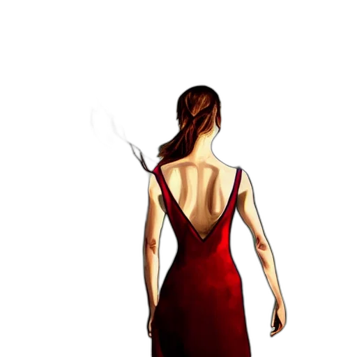 dress, staff, jewelry, mask transparent PNG cut-out