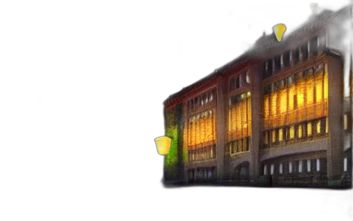 building, 3d render, concept art, pixel art transparent PNG cut-out
