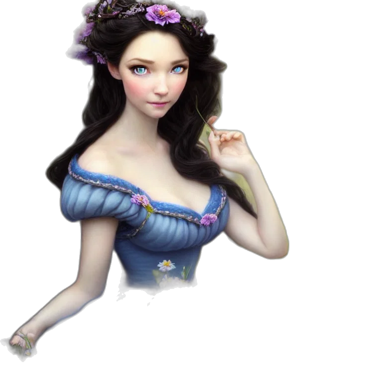 dress, jewelry, crown, staff transparent PNG cut-out