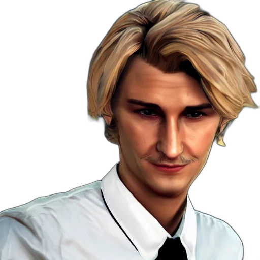 face, staff, hair, photorealistic transparent PNG cut-out