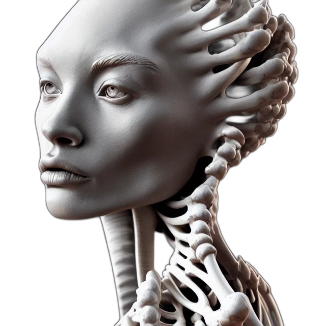 robot, face, jewelry, creature transparent PNG cut-out