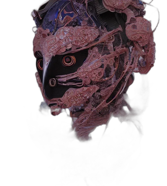 mask, face, robot, creature transparent PNG cut-out