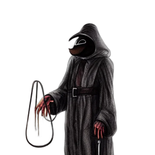 staff, mask, jacket, creature transparent PNG cut-out