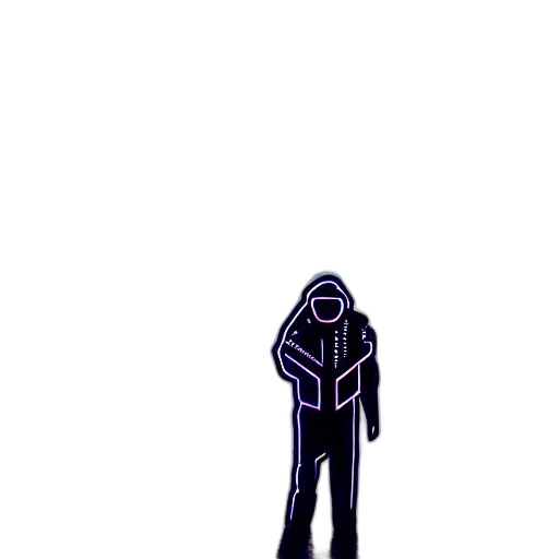 jacket, robot, mask, creature transparent PNG cut-out