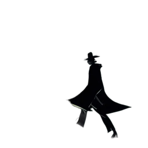 hat, umbrella, staff, jacket, concept art, pixel art, comic book art, cartoon transparent PNG cut-out