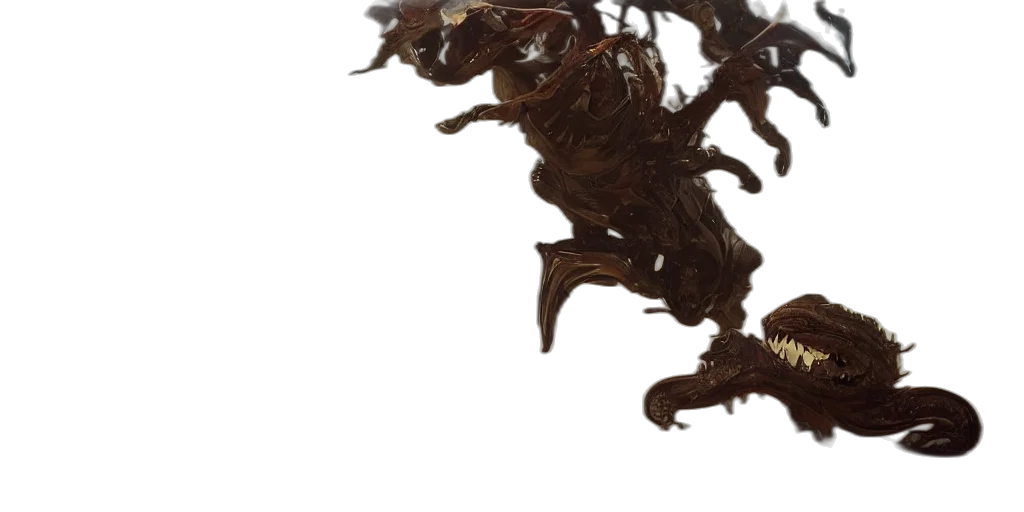 dragon, creature, staff, mask, concept art, 3d render, fantasy art, photorealistic transparent PNG cut-out