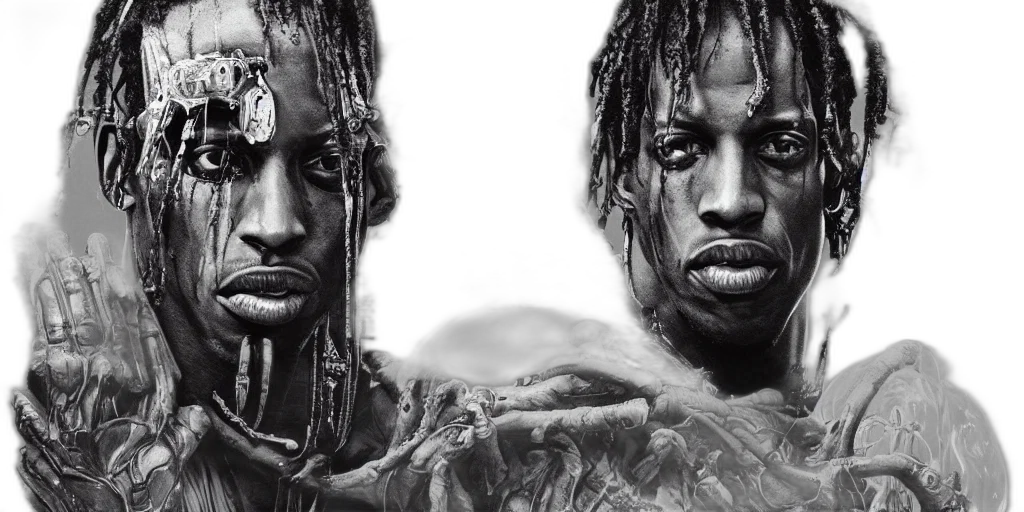 photorealistic, concept art, travis, scott transparent PNG cut-out