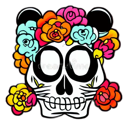 flower, mask, crown, face transparent PNG cut-out