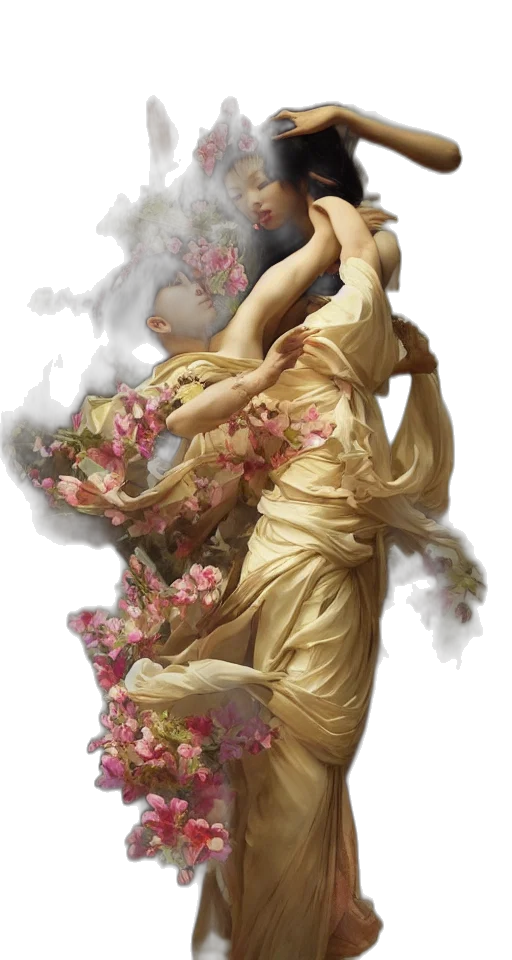 dress, photorealistic, fantasy art, oil painting transparent PNG cut-out