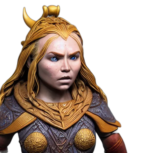 crown, 3d render, fantasy art, concept art, photorealistic, golden, funko, viking transparent PNG cut-out