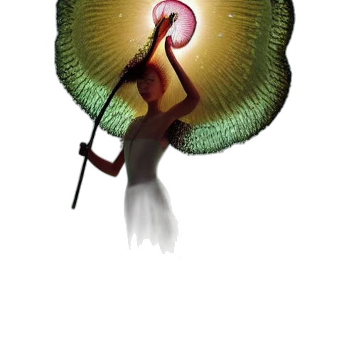 staff, flower, umbrella, hat transparent PNG cut-out
