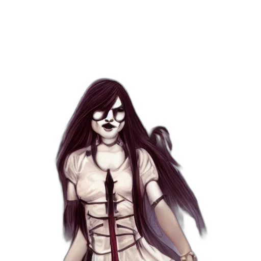 staff, mask, dress, creature transparent PNG cut-out