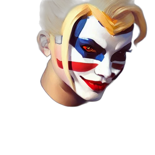 mask, face, 3d render, concept art, photorealistic, cartoon, greg, manchess transparent PNG cut-out