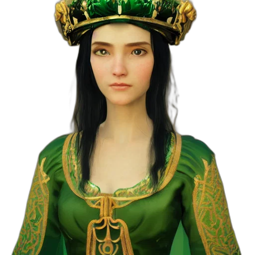 crown, jewelry, face, staff, 3d render, fantasy art, photorealistic, concept art transparent PNG cut-out