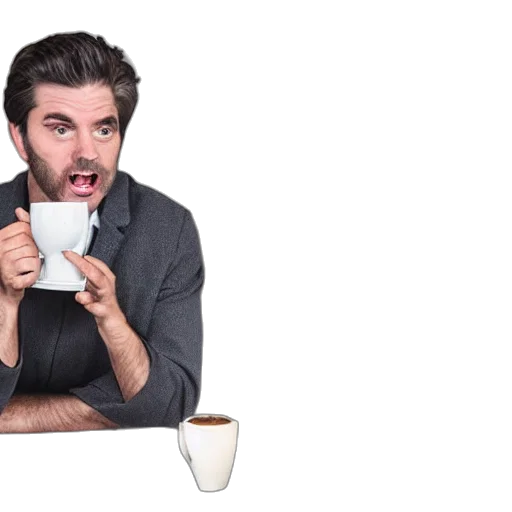 furniture, face, office, scene, man, conversing, sentient, cup transparent PNG cut-out