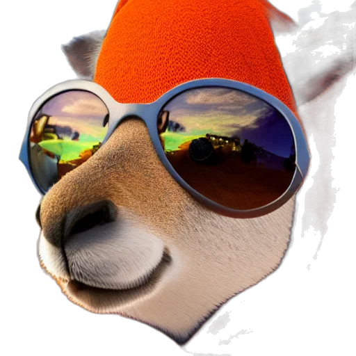 hat, animal, staff, mask, 3d render, photorealistic, concept art, cartoon transparent PNG cut-out