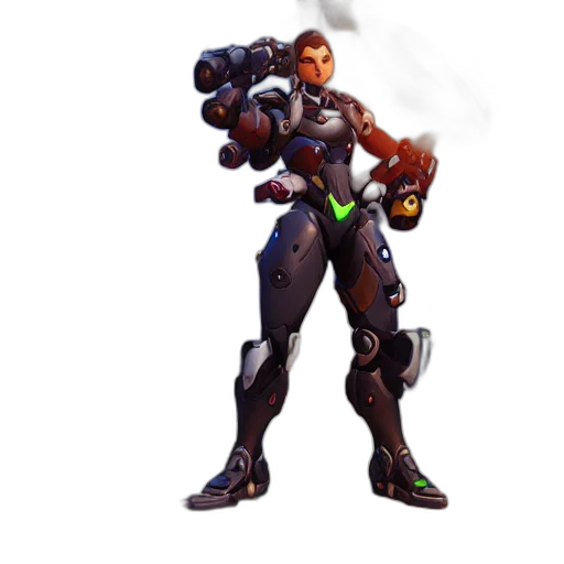 robot, weapon, staff, jacket transparent PNG cut-out