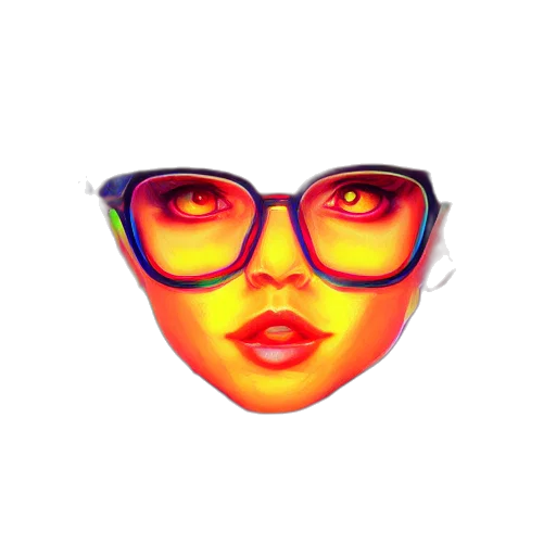 face, mask, pixel art, 3d render transparent PNG cut-out