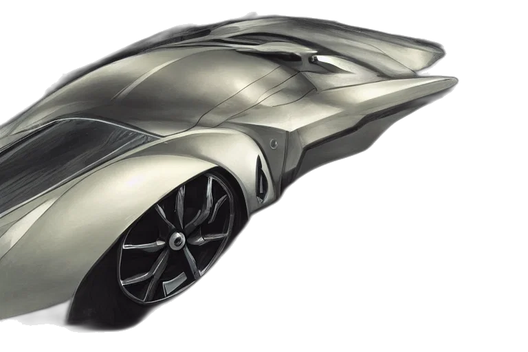 car, photorealistic, 3d render, concept art transparent PNG cut-out