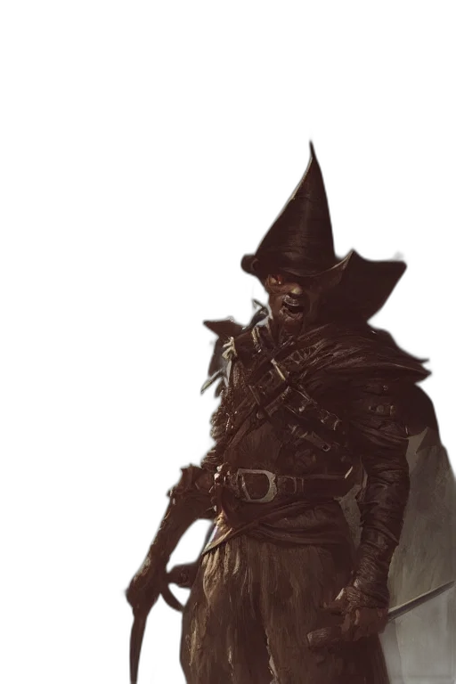 staff, hat, sword, mask transparent PNG cut-out