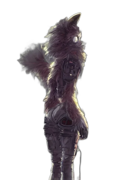 robot, mask, creature, staff transparent PNG cut-out