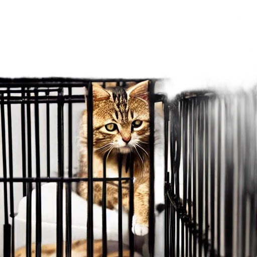 animal, creature, cats, cage, kitchen transparent PNG cut-out