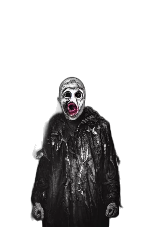 mask, creature, jacket, face transparent PNG cut-out